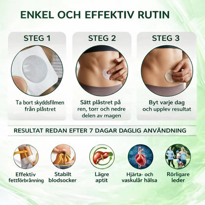 NordSlim Moringa Plåster för Bukfett