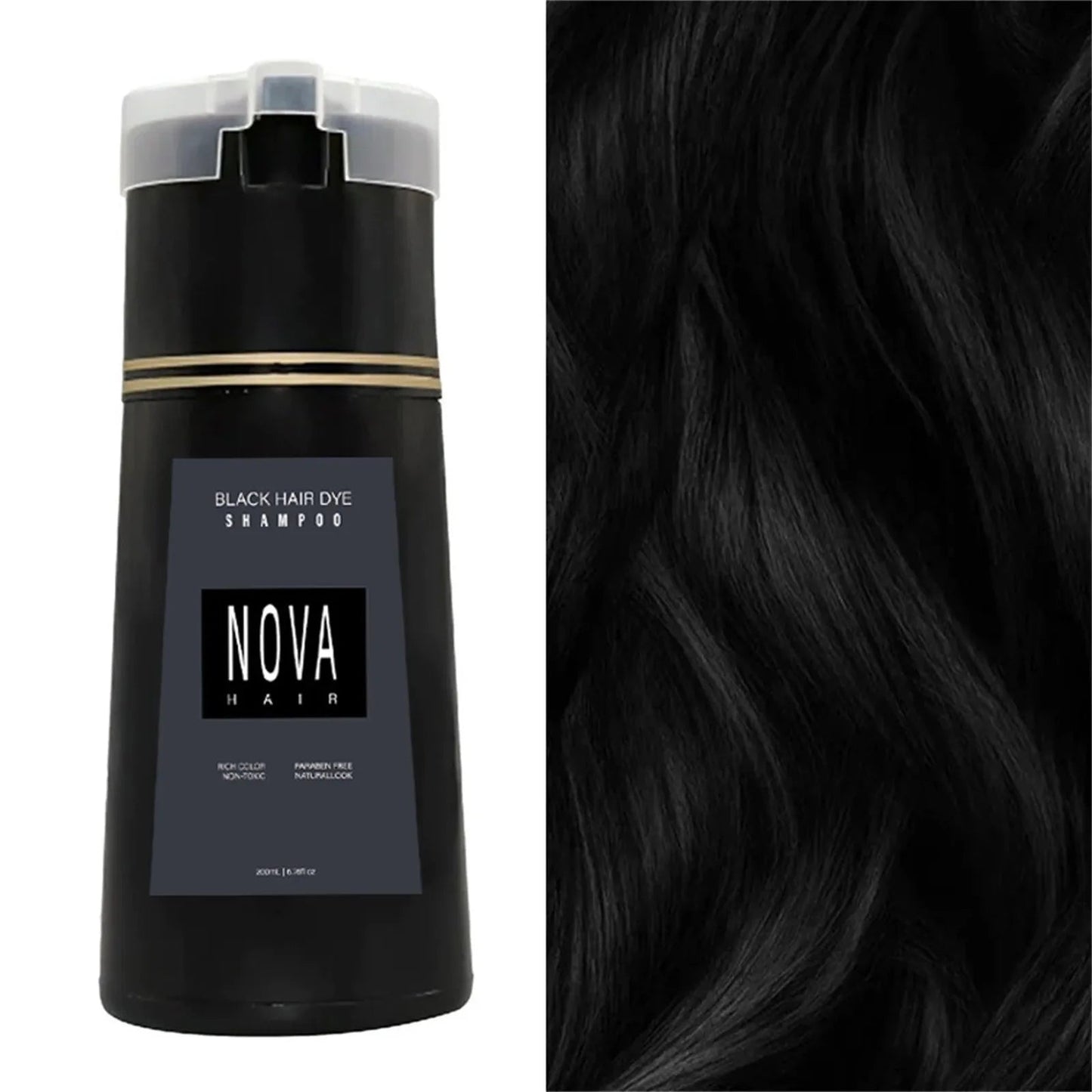 Nova Hair- Gråhårschampo för snabb täckning