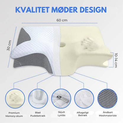 NordStöd Kudde™ - Optimal Nackstöd för En God Natts Sömn
