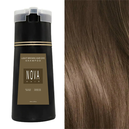Nova Hair- Gråhårschampo för snabb täckning