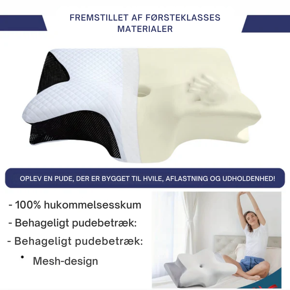 NordStöd Kudde™ - Optimal Nackstöd för En God Natts Sömn