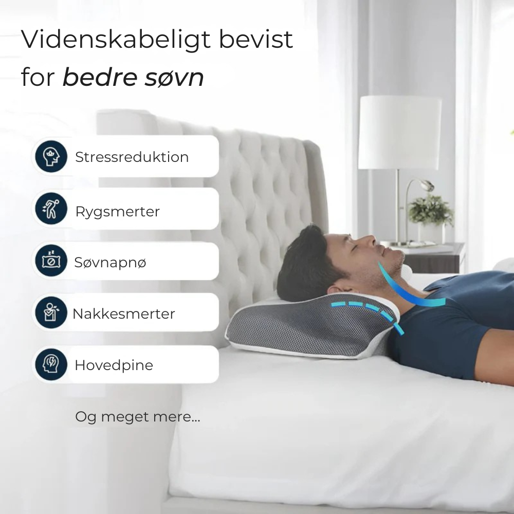 NordStöd Kudde™ - Optimal Nackstöd för En God Natts Sömn