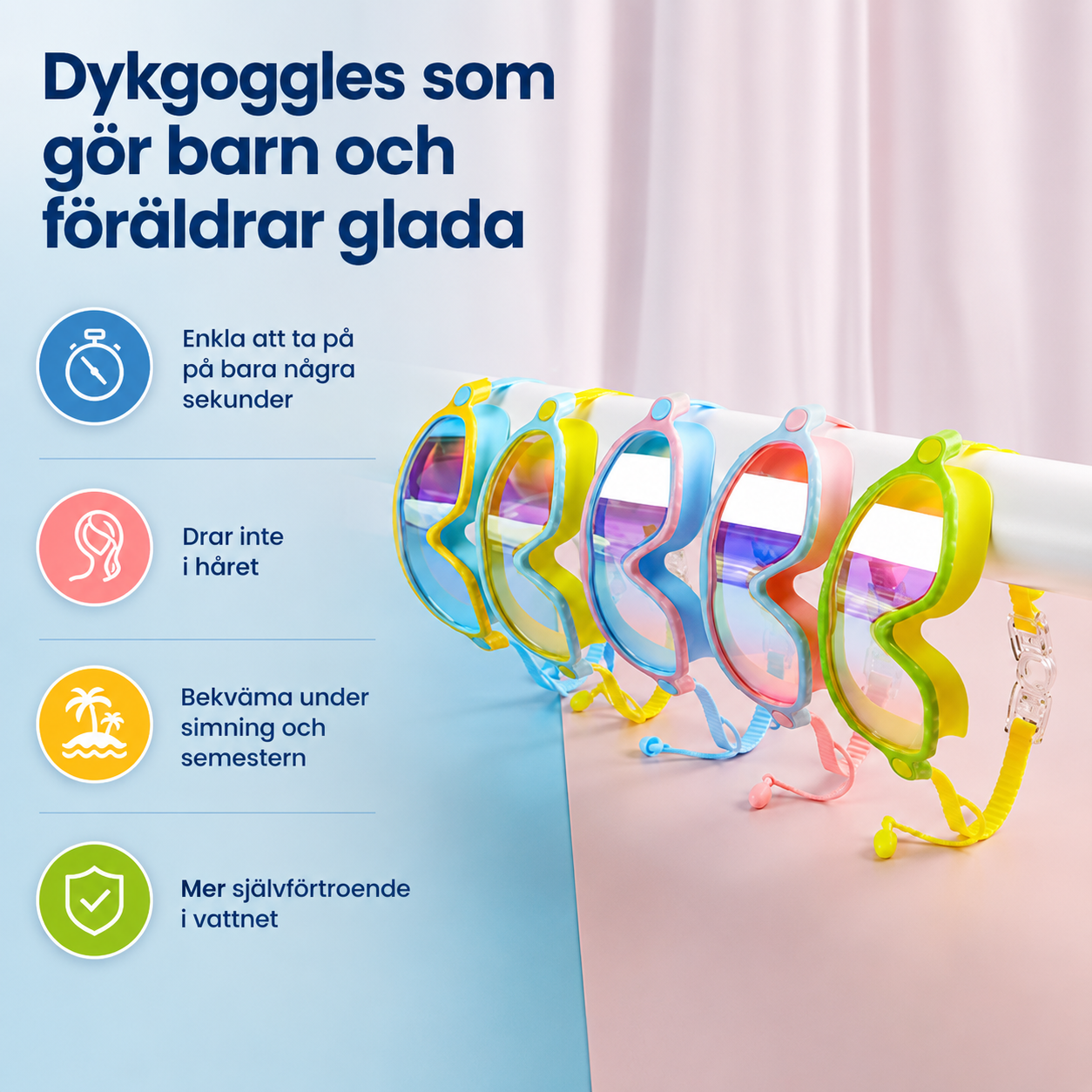 NordDyk™ Premium Simglasögon för Barn