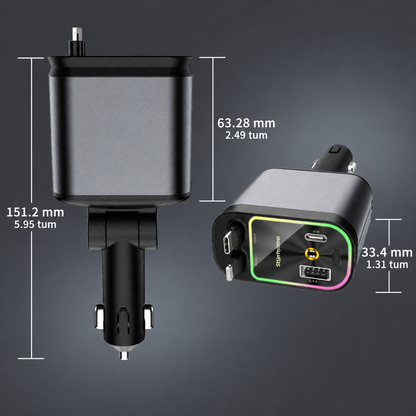 NordLadd 120W | 4-i-1 Snabbladdare med RGB Stjärnhimmel